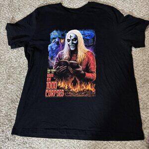 Rob Zombie House of 1000 Corpses Shirt Mens 2XL Black Horror Movie Graphic Tee
